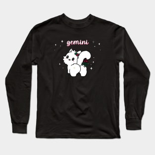 Gemini Persian Cat Christmas Holiday Long Sleeve T-Shirt